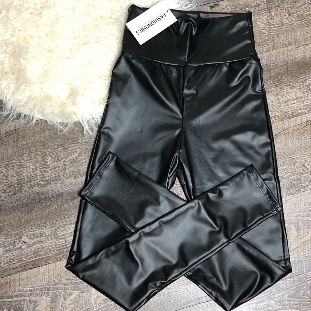 Faux Leather Leggings! - Picture 2 of 7